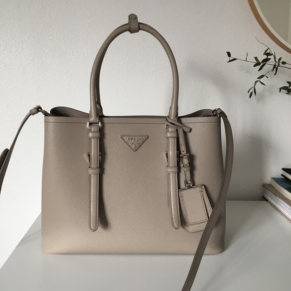 (relisted) Prada Small Saffiano Leather Double Bag - Picture 2 of 15